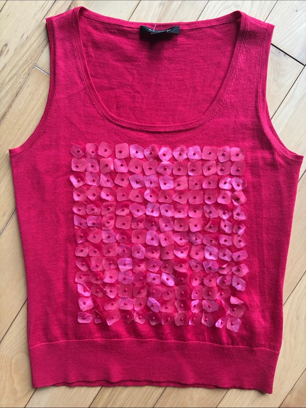 St. John cashmere wool silk blend luxurious soft vintage tank…
